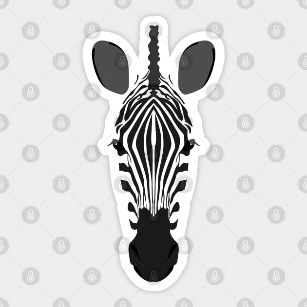 Zebra Sticker by ElementalMerch